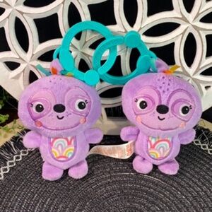 Two Bright Starts Jingle Joy‎ On-The-Go Toy - Purple Sloths